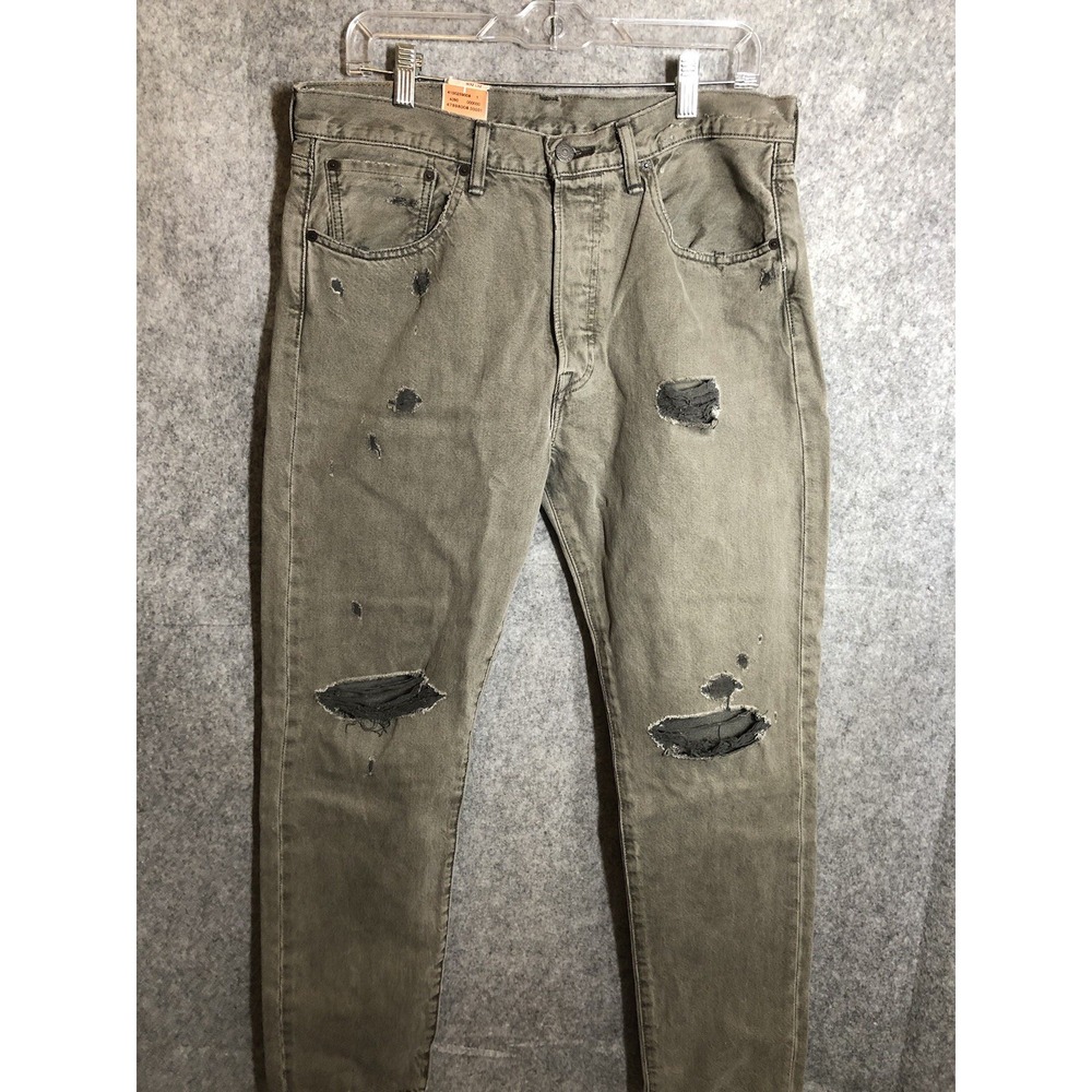Levis 501CT Jeans Men 32x32 Tan Medium Wash Tapered Leg Casual Western New w Tag